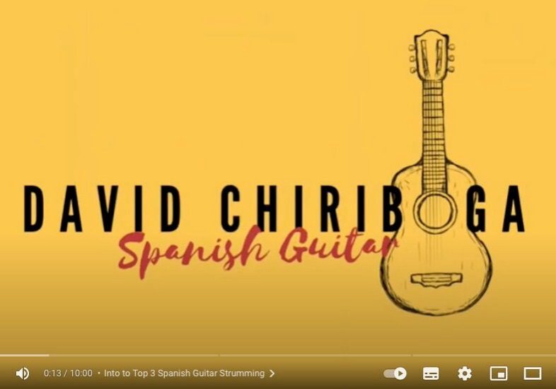 David Chiriboga Spanish Guitar YouTube video thumbnail.